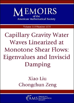 Capillary Gravity Water Waves Linearized at Monotone Shear Flows