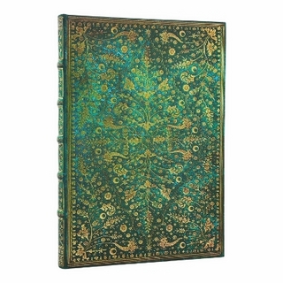 Emerald Flower (Nature’s Grace) Grande Unlined Hardcover Journal (Elastic Band Closure)
