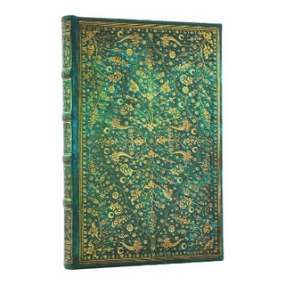 Emerald Flower (Nature’s Grace) Mini Unlined Hardcover Journal (Elastic Band Closure)