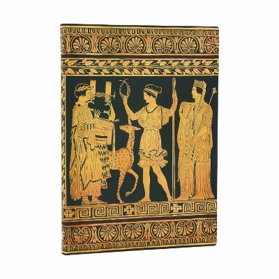 Gathering of Deities (Ancient Greek Pottery) Midi Unlined Softcover Journal (Elastic Band Closure) -  Paperblanks