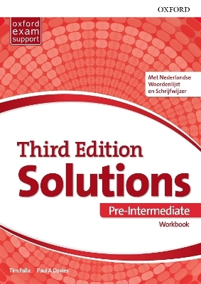 Solutions 3e Pre-intermediate Workbook & Online Practice Pack (Netherlands)
