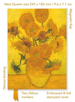 Vincent van Gogh: Sunflowers (Foiled Quarto Journal) - 