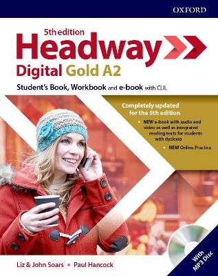 Headway 5e Digital Gold A2 Students Book Workbook with Key Pack (Italy)
