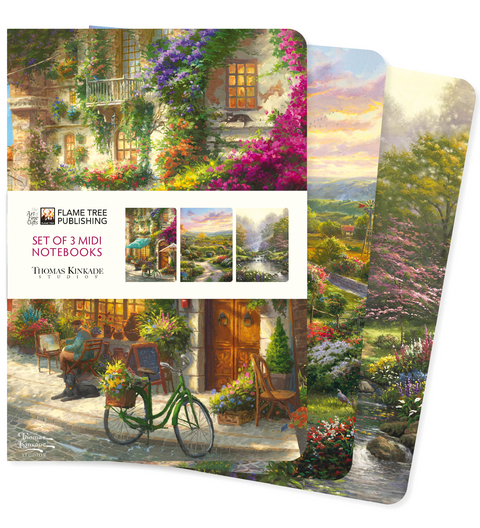 Thomas Kinkade Set of 3 Midi Notebooks - 
