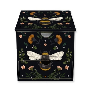 Jade Mosinski: Bee Flame Tree Memo Block in Box with Drawer
