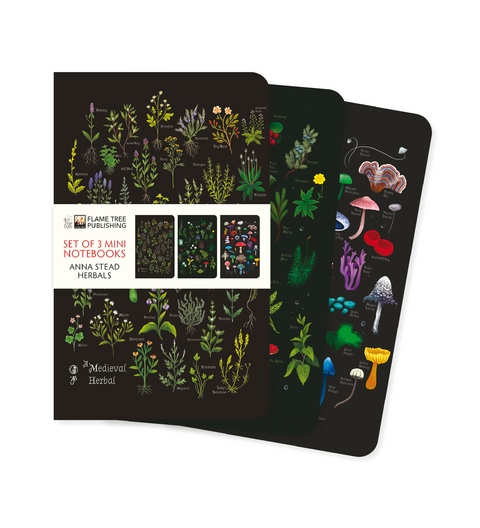 Anna Stead: Herbals Set of 3 Mini Notebooks - 