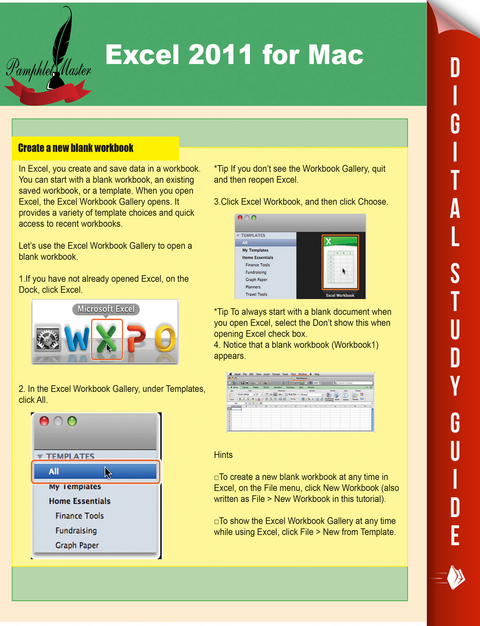 Excel 2011 for Mac - Pamphlet Master