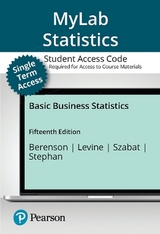 MyLab Statistics with Pearson eText (18 Weeks) for Basic Business Statistics - Berenson, Mark; Levine, David; Szabat, Kathryn; Stephan, David