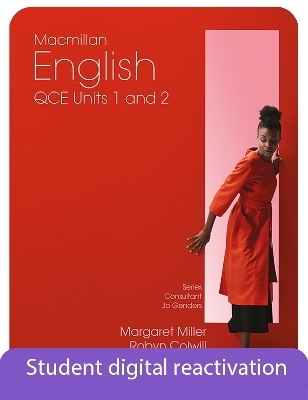 Macmillan English QCE Units 1&2 Student Book + Digital: 1-Year Reactivation Code