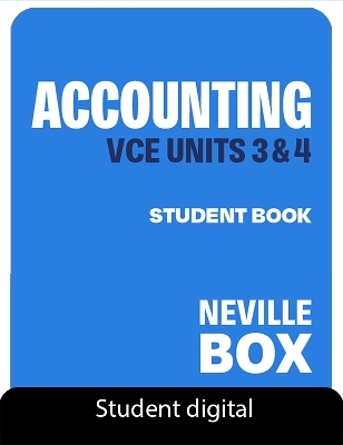 VCE Accounting Units 3&4 7e Student Digital