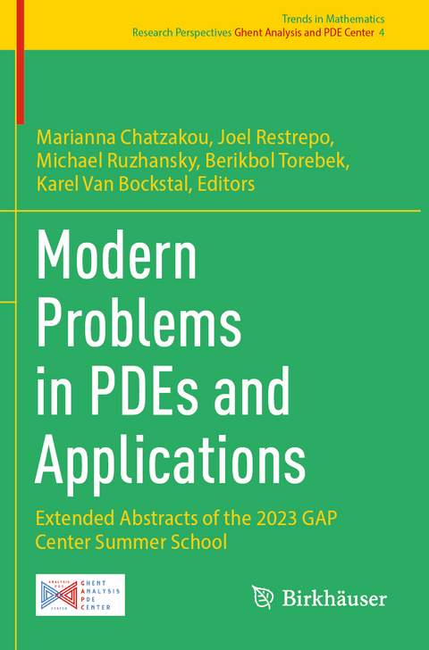 Modern Problems in PDEs and Applications - 