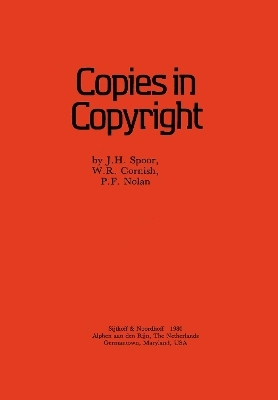 Copies in copyright - J H Spoor