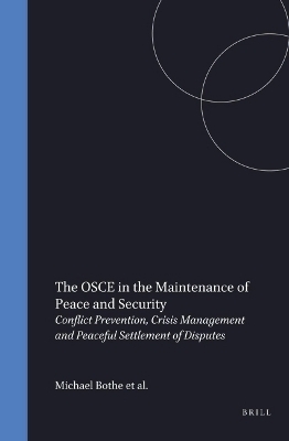 The OSCE in the Maintenance of Peace and Security - 