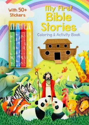My First Bible Stories Coloring & Activity Book with 4 Crayons and 50+ Stickers -  Editors of Silver Dolphin Books