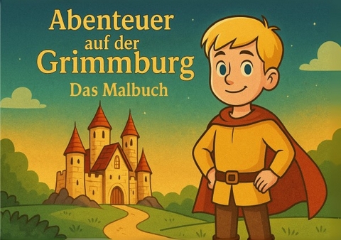 Abenteuer auf der Grimmburg das Malbuch - Karlheinz Huber