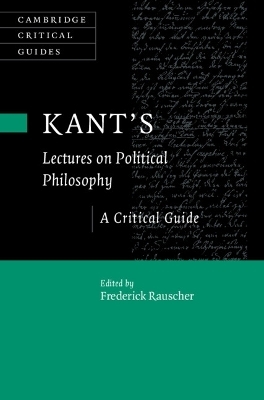 Kant's Lectures on Political Philosophy - 
