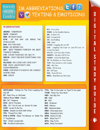 Instant Messaging Abbreviations, Texting and Emoticons
