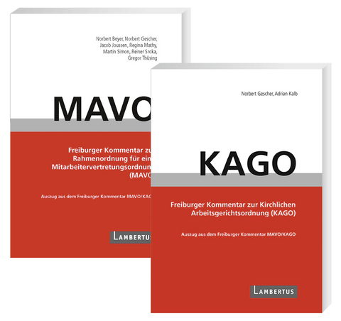 Paket Handb&uuml;cher KAGO-Kommentar und MAVO-Kommentar