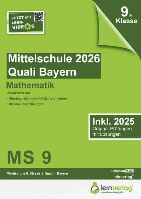 Original-Pr&uuml;fungen Mittelschule Bayern 2026 Quali Mathematik