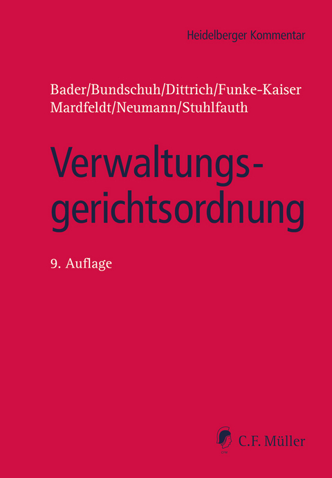 Verwaltungsgerichtsordnung - Johann Bader, Matthias Bundschuh, Lars Dittrich