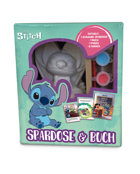 Disney Stitch: Spardose & Buch -  DISNEY,  Panini
