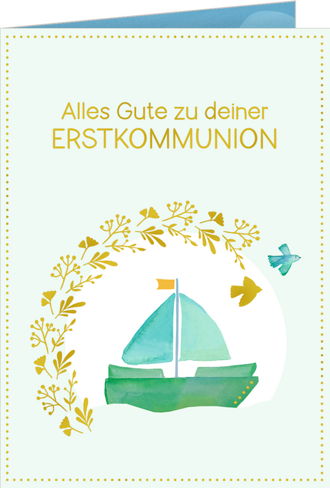 Pop-up-Gru&szlig;karte &ndash; Alles Gute zu deiner Erstkommunion