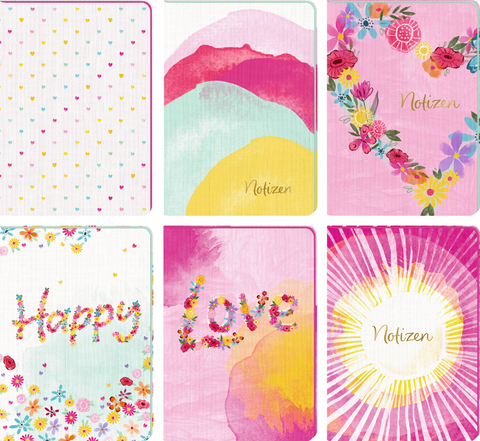 Notizhefte DIN A5 &ndash; Love & Happiness