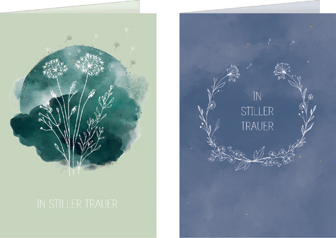 Gru&szlig;karten-Set - In stiller Trauer