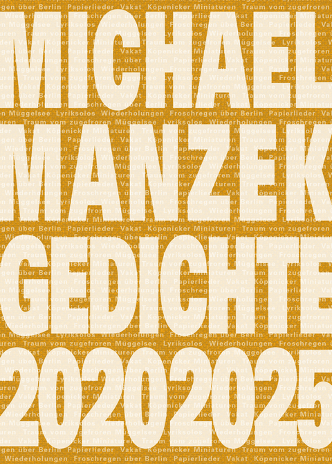 Michael Manzek Gedichte 2020-2025 - Michael Manzek