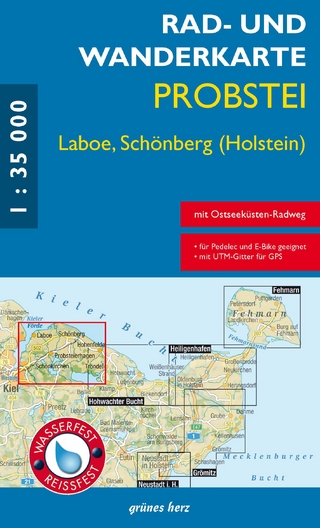 Rad- und Wanderkarte Probstei, Laboe, Schönberg (Holstein)