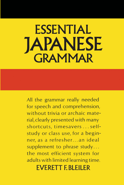 Essential Japanese Grammar - E. F. Bleiler