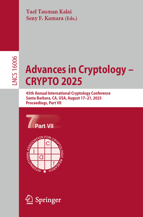 Advances in Cryptology – CRYPTO 2025 - 