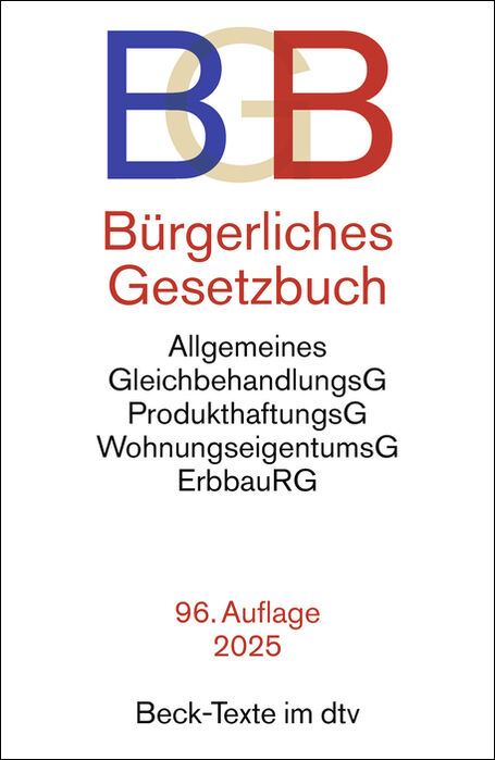 B&uuml;rgerliches Gesetzbuch