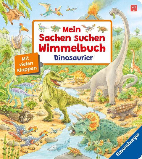 Mein Sachen suchen Wimmelbuch: Dinosaurier - Peter Nieländer