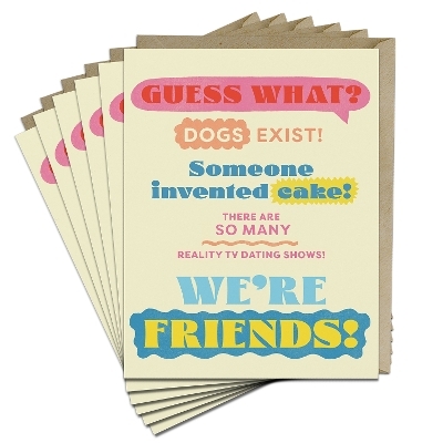 6-Pack Em & Friends Guess What? Friends! Greeting Cards -  Em &  Friends