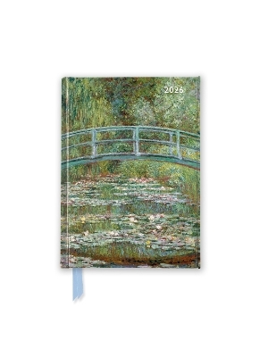 Claude Monet: Bridge over a Pond of Water Lilies 2026 Luxury Pocket Diary Planner - Week to View - 