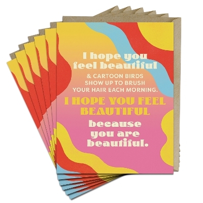 6-Pack Em & Friends Feel Beautiful Greeting Cards -  Em &  Friends