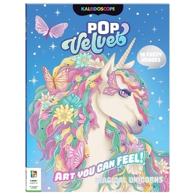 Kaleidoscope Pop Velvet Coloring: Magical Unicorns - 