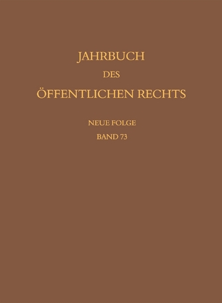 Jahrbuch des öffentlichen Rechts der Gegenwart. Neue Folge