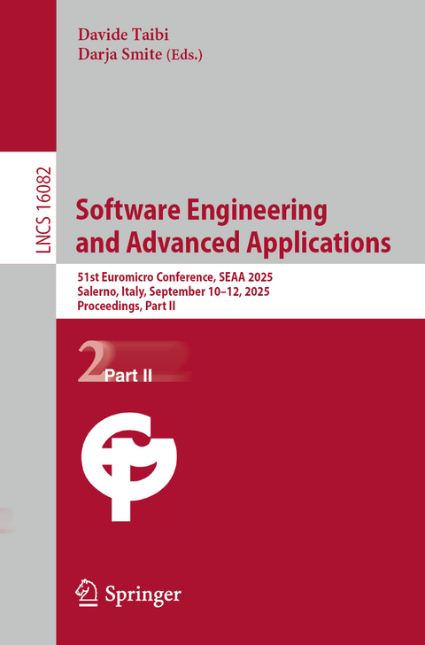 Software Engineering and Advanced Applications - 
