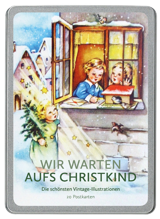 Wir warten aufs Christkind Postkarte VE 20