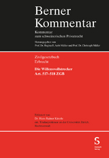 Die Willensvollstrecker Art. 517-518 ZGB - Hans Rainer K&uuml;nzle