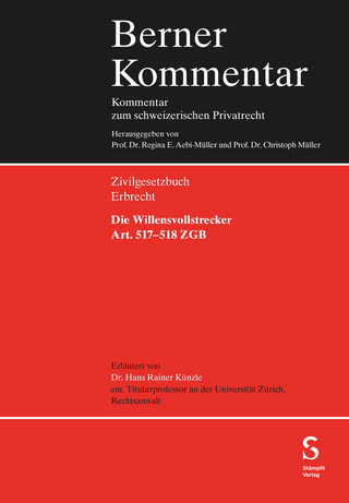 Die Willensvollstrecker Art. 517-518 ZGB