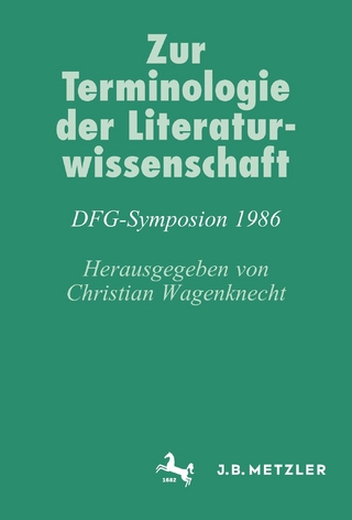 Zur Terminologie der Literaturwissenschaft