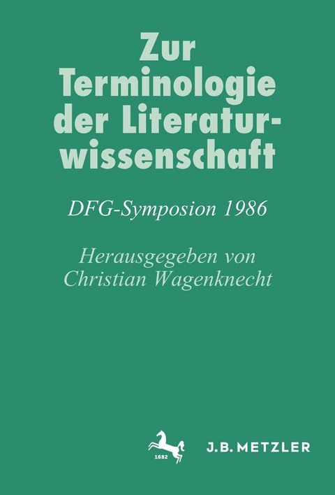 Zur Terminologie der Literaturwissenschaft - 