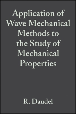 Advances in Chemical Physics V 8 y of Mechanical Properties - R Daudel