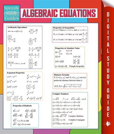 Algebraic Equations (Speedy Study Guides) - Speedy Publishing