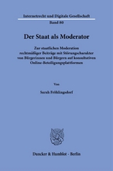 Der Staat als Moderator - Sarah Fröhlingsdorf