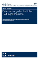Durchsetzung des tariflichen Geltungsanspruchs - Richard Aufhauser