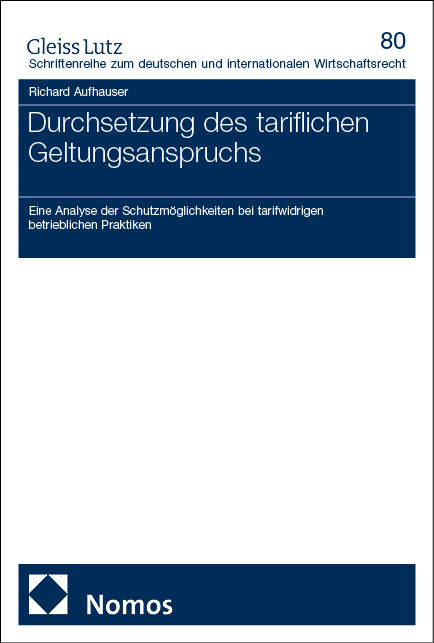 Durchsetzung des tariflichen Geltungsanspruchs - Richard Aufhauser